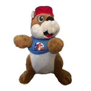 Buc-ee's Plush Beaver 10" Stuffed Animal -Don't Mess With Texas Blue Shirt & Hat